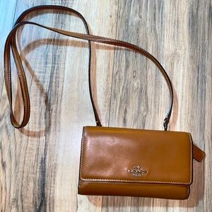 Coach leather crossbody bag